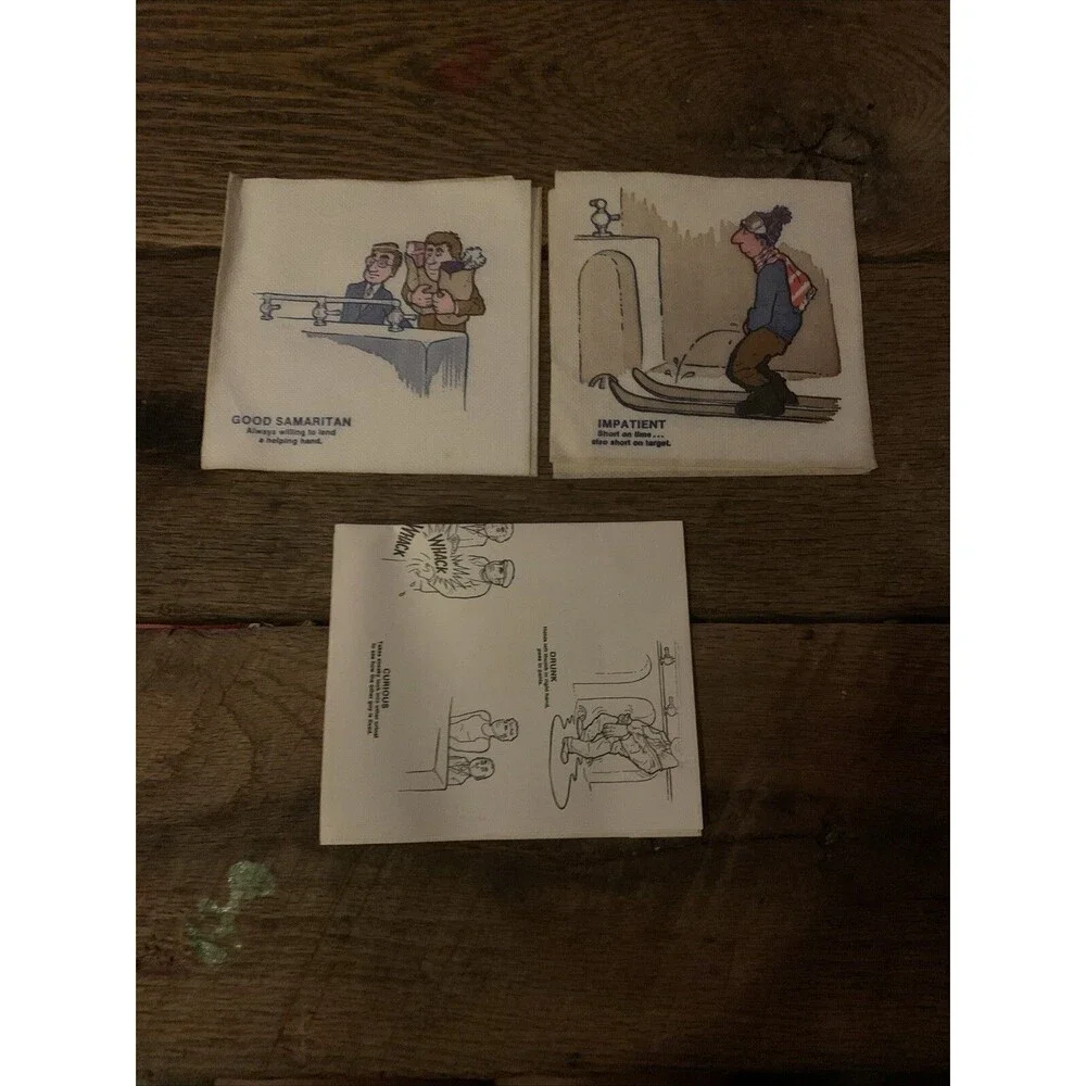 1983 20 Cocktail Napkins - Funny Gags From the John - New In Original Box